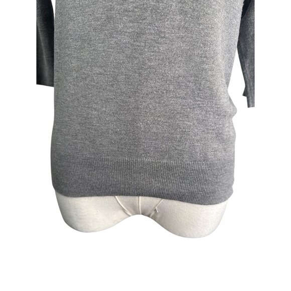 2/$30 ZARA Gray Small Turtleneck SweaterLightweight Soft Knit 3/4 Sleeve - Picture 6 of 12
